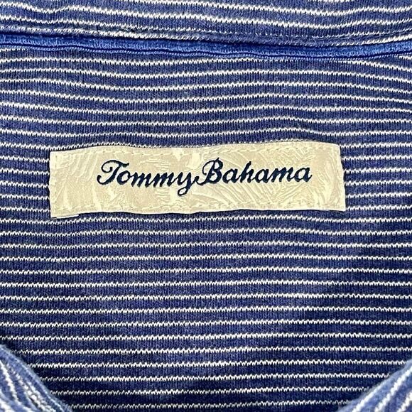 Tommy Bahama Striped Chicago Cubs Polo Shirt. Size XL - Picture 6 of 9